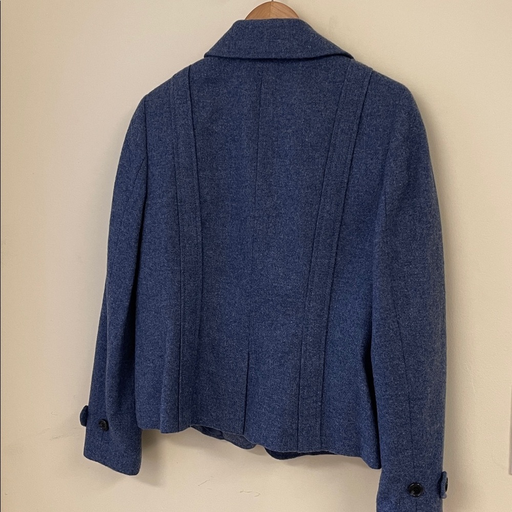 Talbots Wool Blend Blue Blazer Jacket 10P Classic Workwear - Picture 6 of 8